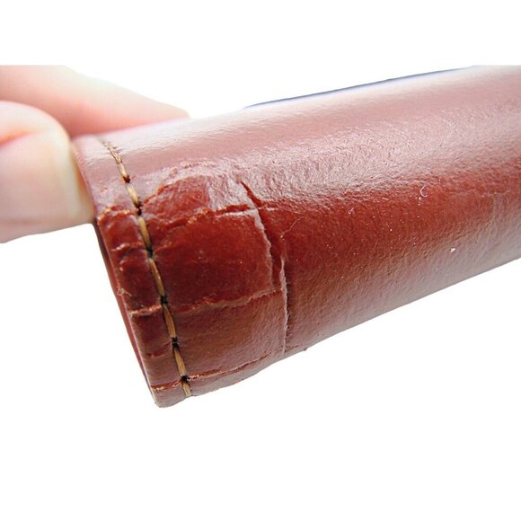 NEW Princess Gardner Dark Red Leather Bifold Wallet Card Slots Coin Purse Vtg - Picture 9 of 12